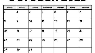 October 2023 Calendar